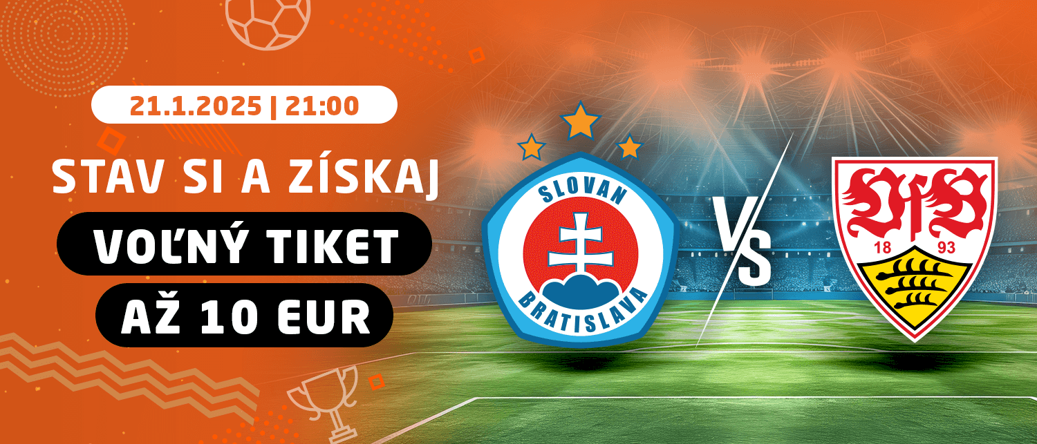 SLOVAN Bratislava vs. VfB Stuttgart - Voľný tiket až 10 EUR