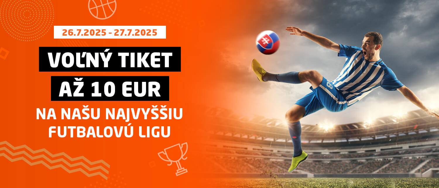 Slovenská najvyššia futbalová liga štartuje - Voľný tiket až 10 EUR