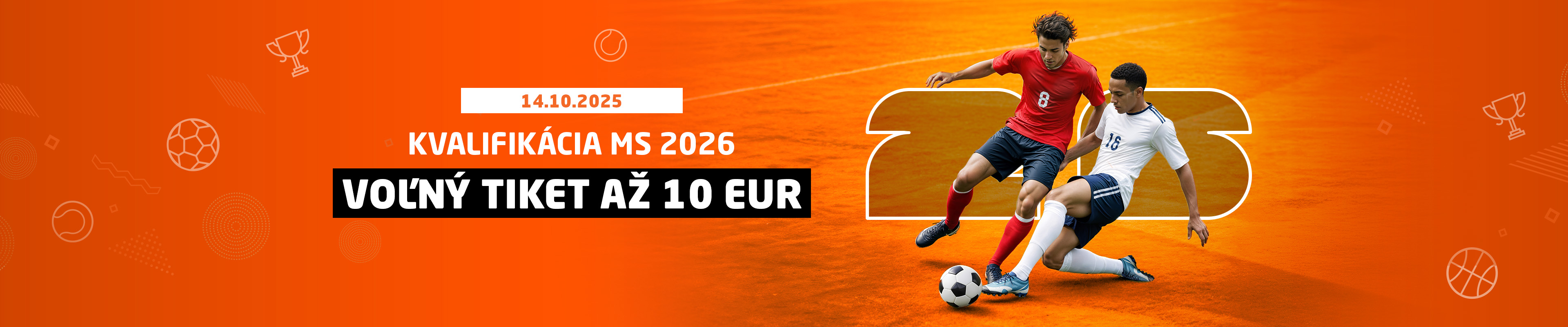 Voľný tiket až 10 € na MS kvalifikácie