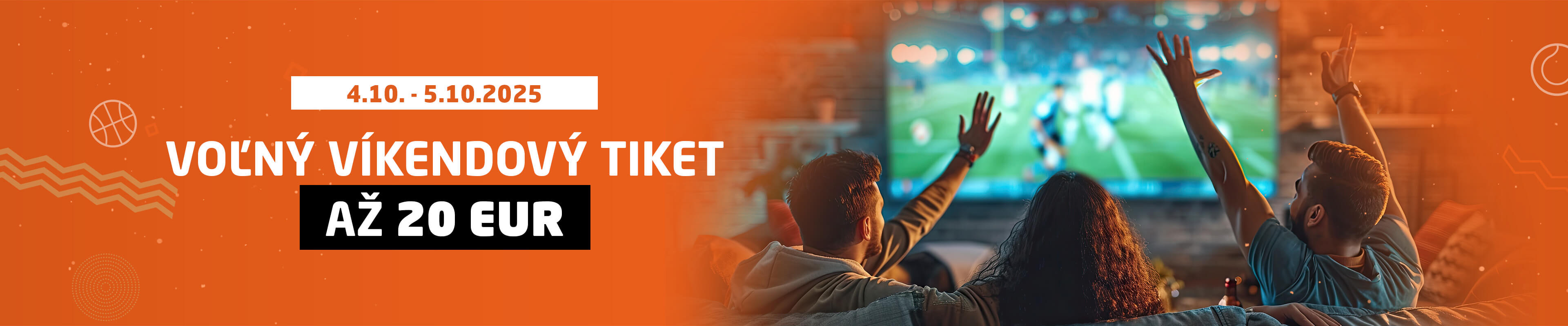 Voľný víkendový tiket až 20 EUR