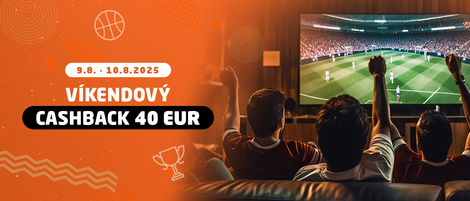 Víkendový CASHBACK až 40 EUR