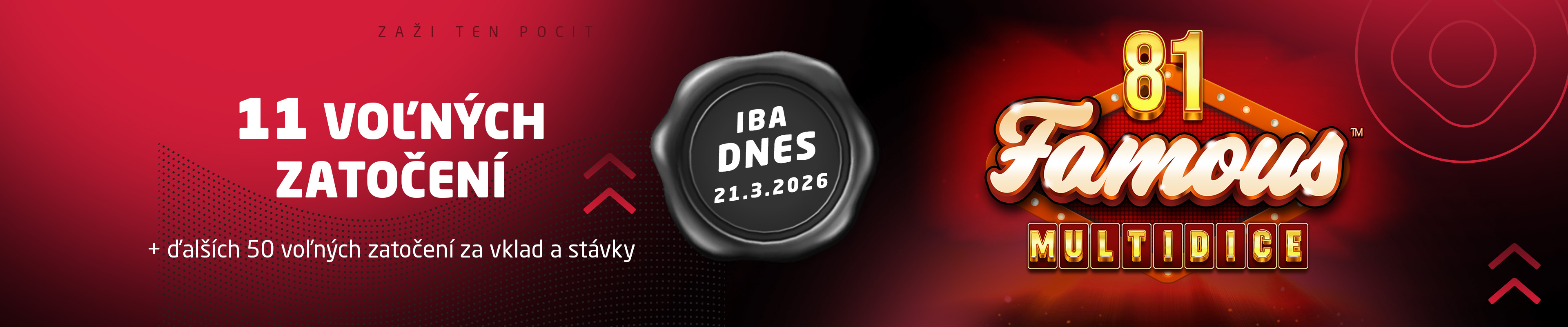 Túto sobotu hráš a vyhrávaš bez podmienok