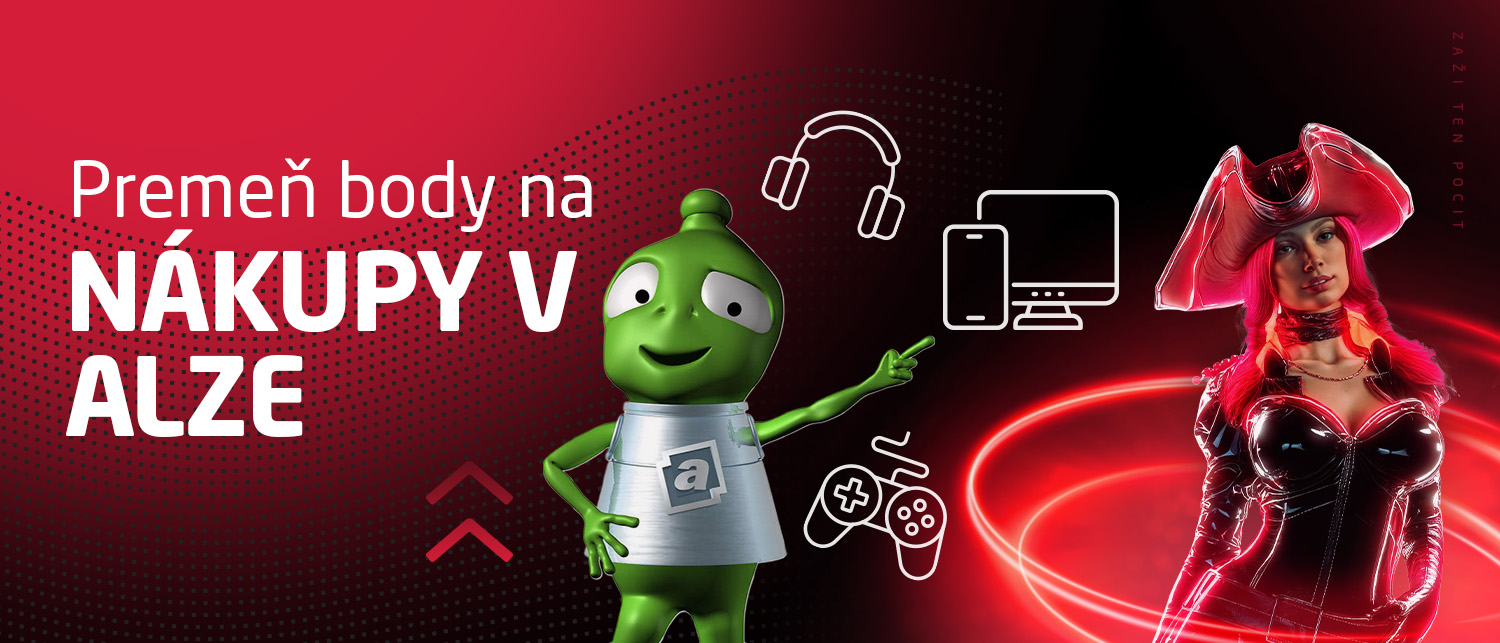 Premeň body na nákupy v Alze