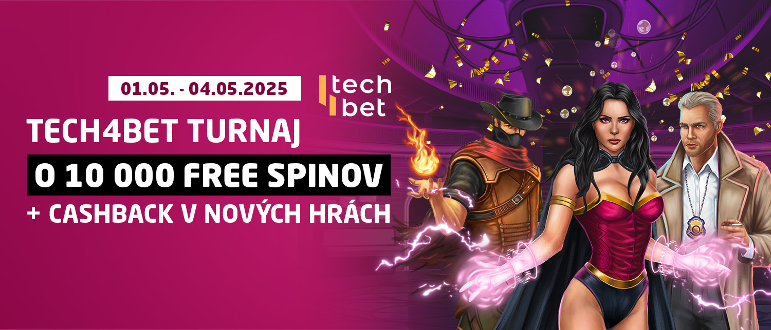 TECH4BET turnaj o 10000 free spinov