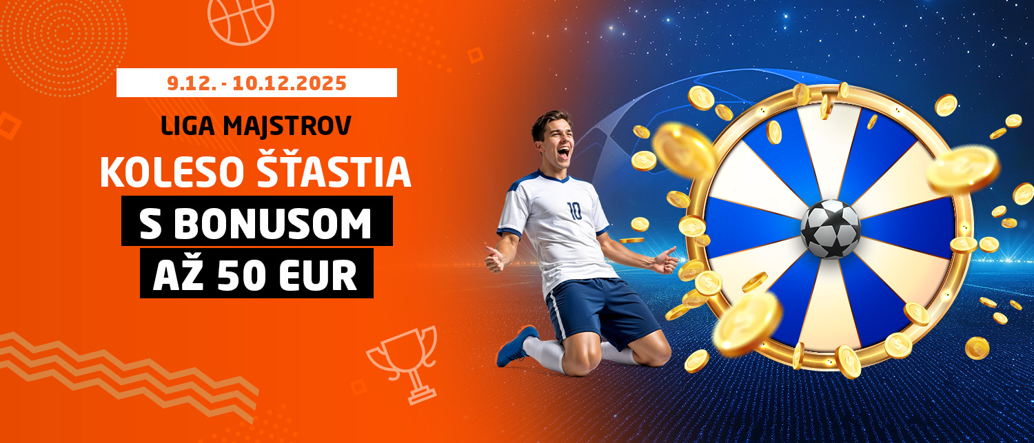 Roztoč to v Kolese šťastia s Ligou Majstrov šťastia