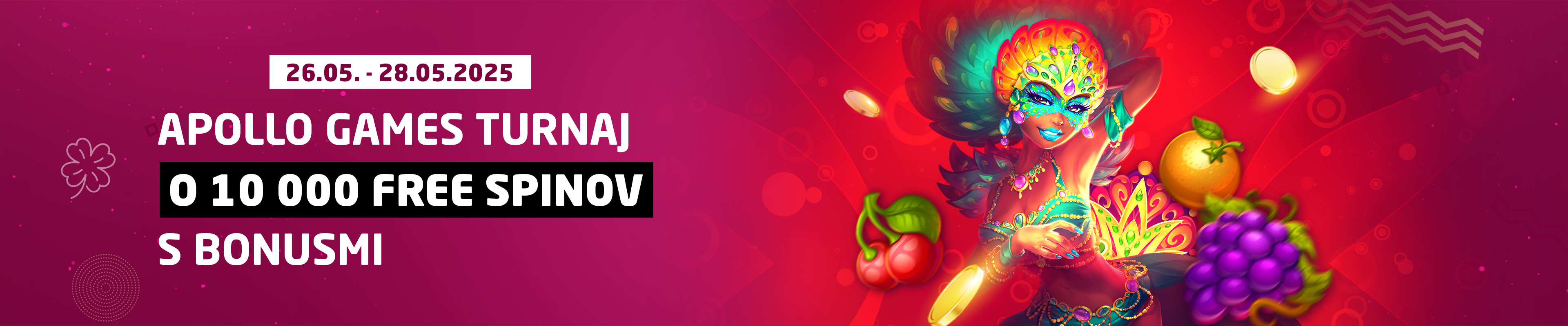Apollo turnaj o 10 000 free spinov s bonusmi