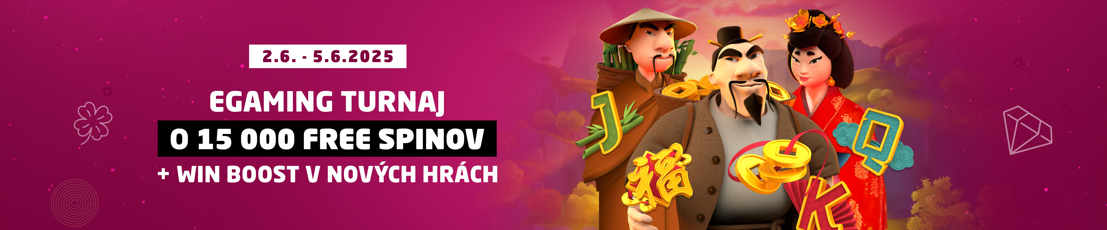 EGAMING turnaj o 15 000 free spinov s bonusmi