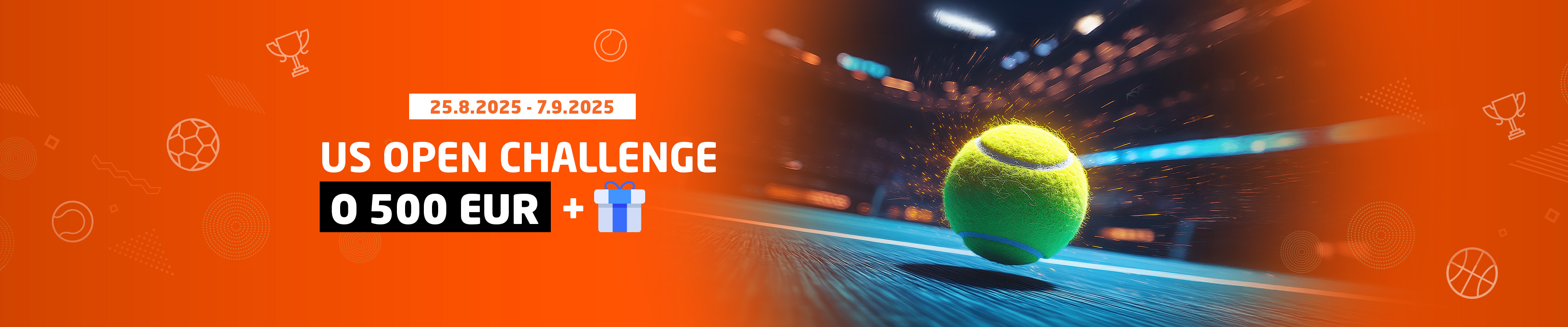 US OPEN Challenge - tenisové leto plné výhier!