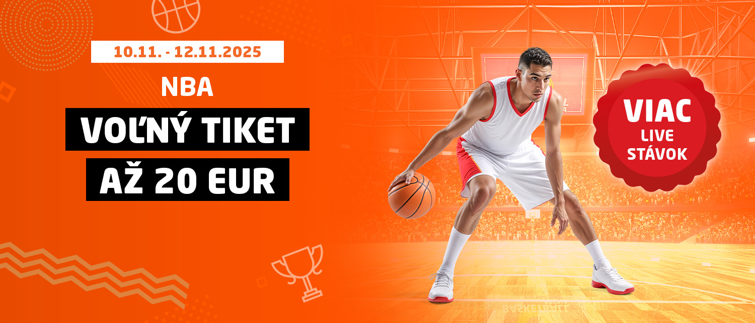Hraj na istotu s NBA a získaj Voľný tiket až 20 €