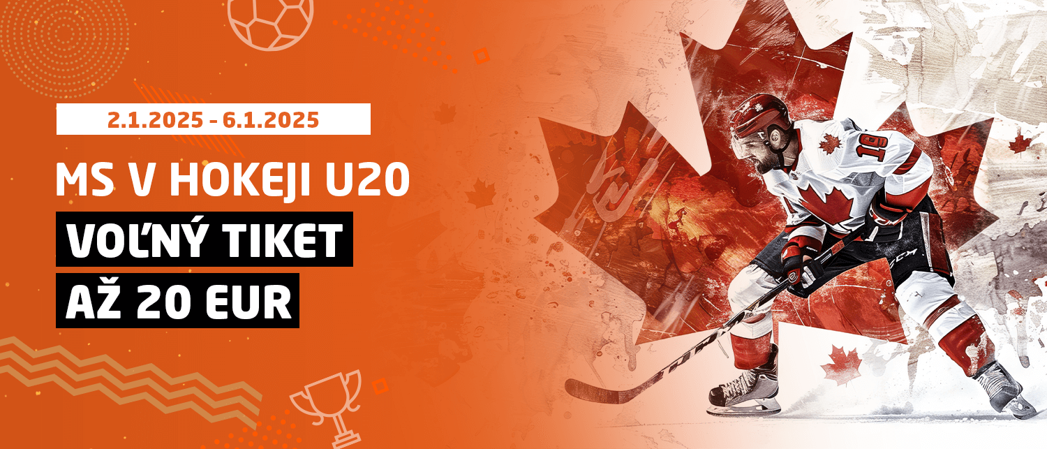 MS U20 v ľadovom hokeji - Voľný tiket až 20 EUR