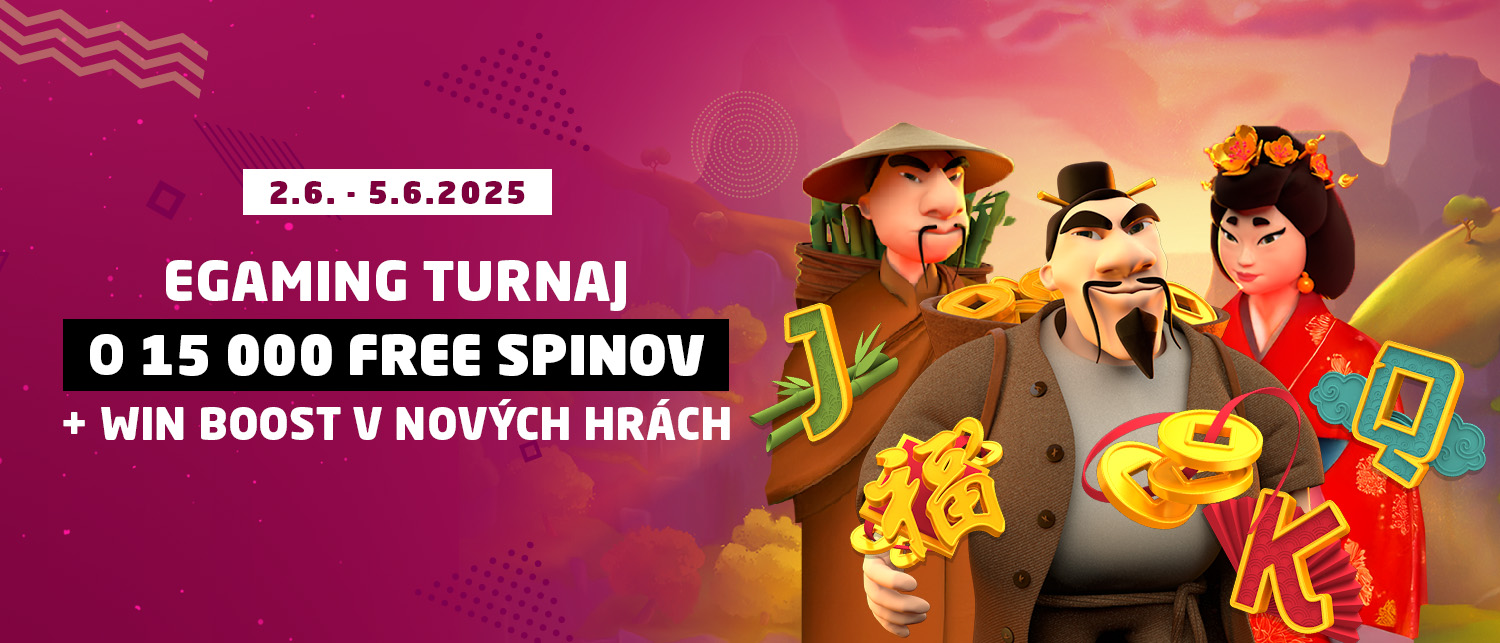 EGAMING turnaj o 15 000 free spinov s bonusmi