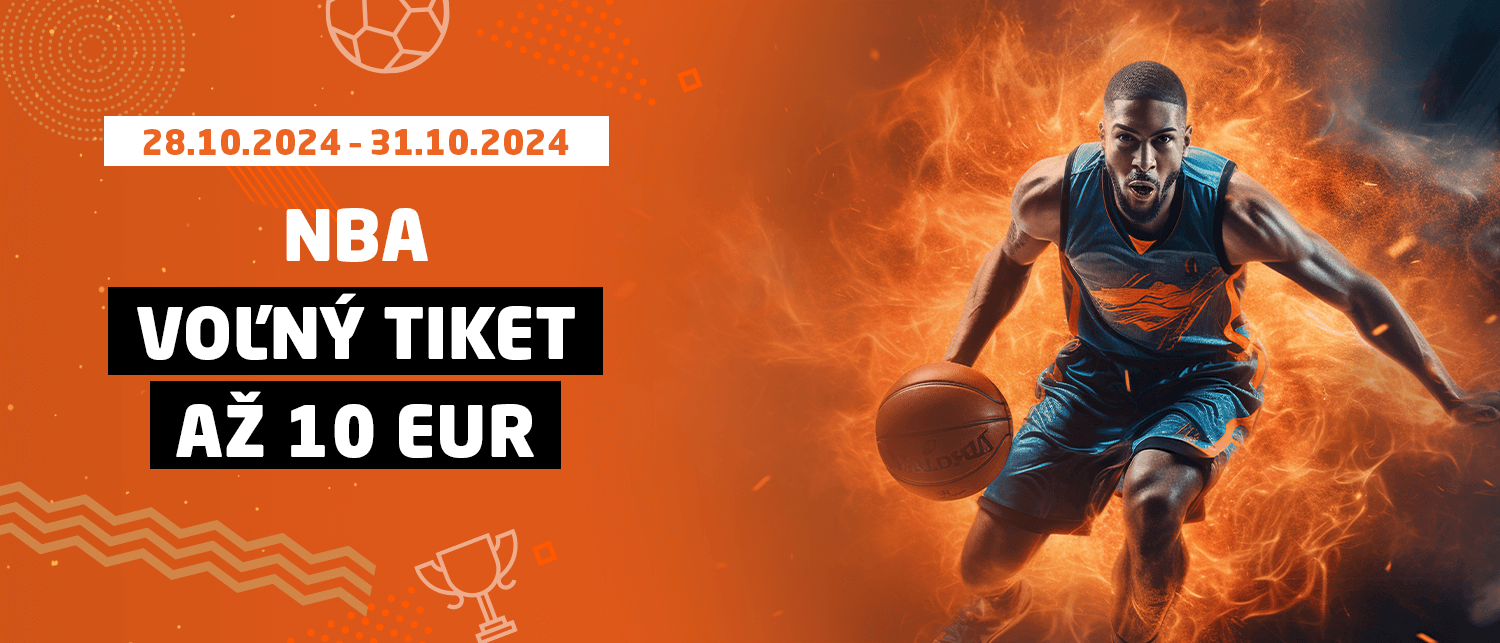 Tipuj NBA a získaj Voľný tiket až 10 EUR