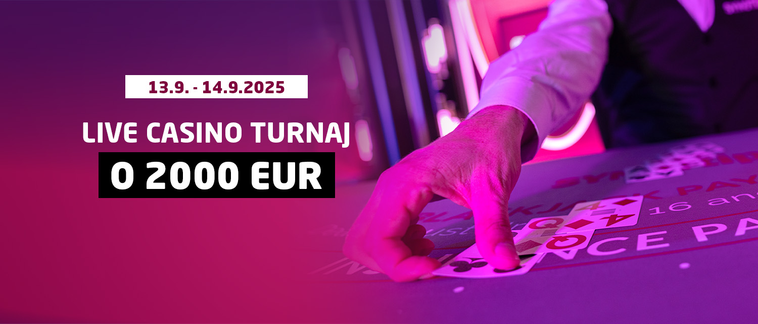 LIVE Casino turnaj 13.09.25