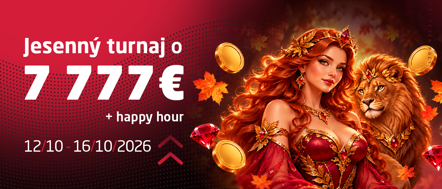 Rozdávame až 7 777 EUR v Jesennom turnaji