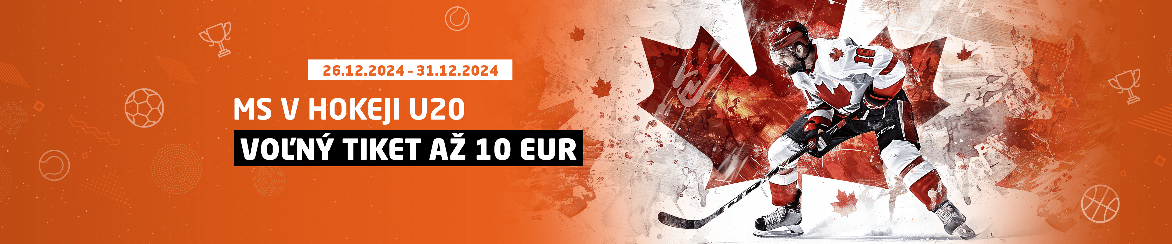 MS U20 v ľadovom hokeji - Voľný tiket až 10 EUR