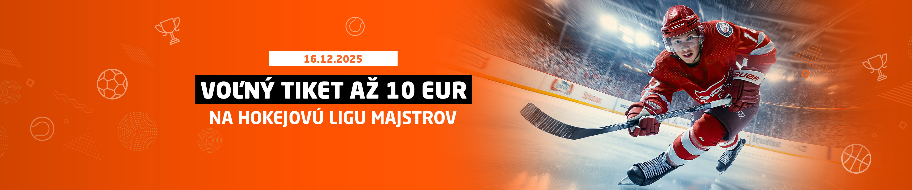 S Hokejovou Ligou majstrov máš šancu zabodovať