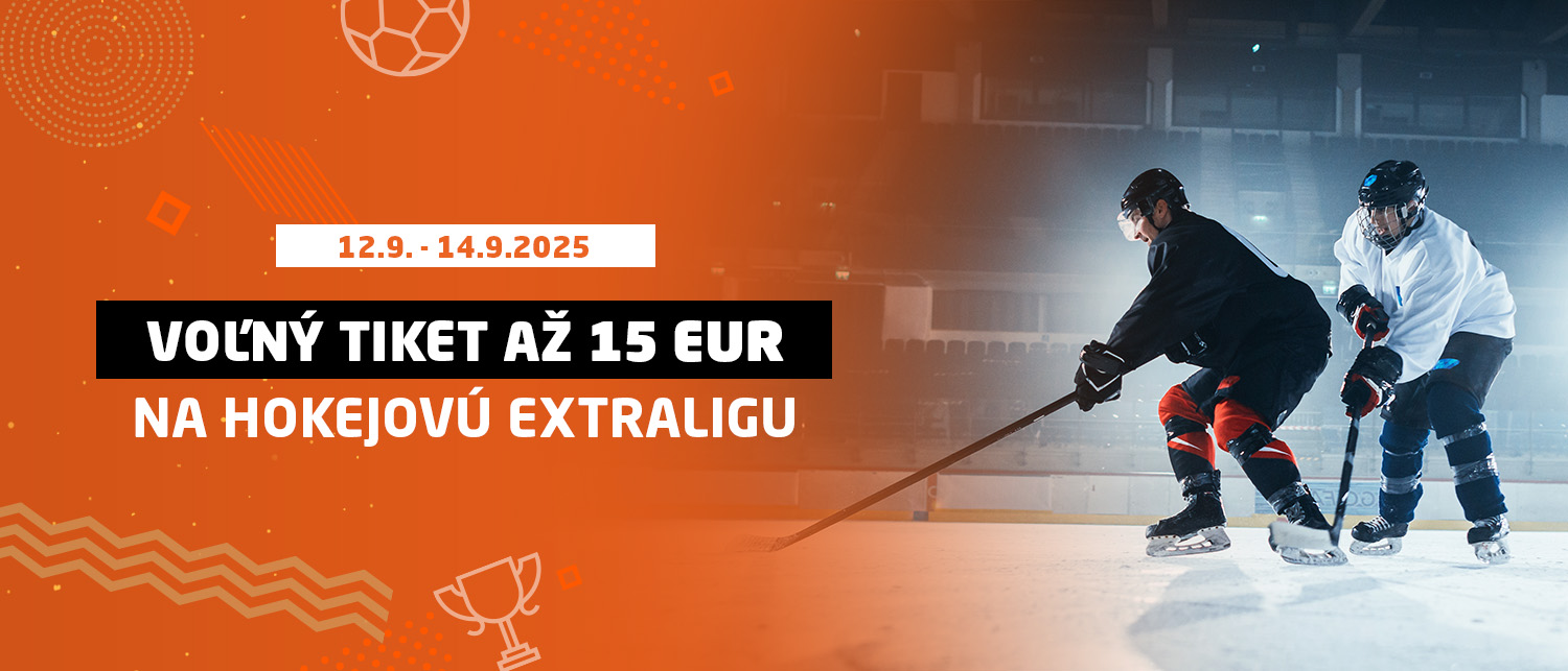 Voľný tiket až 15 EUR na hokejovú extraligu