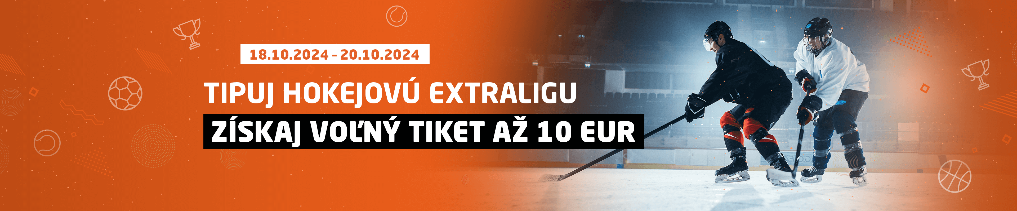 Tipuj hokejovú extraligu a získaj Voľný tiket až 10 EUR