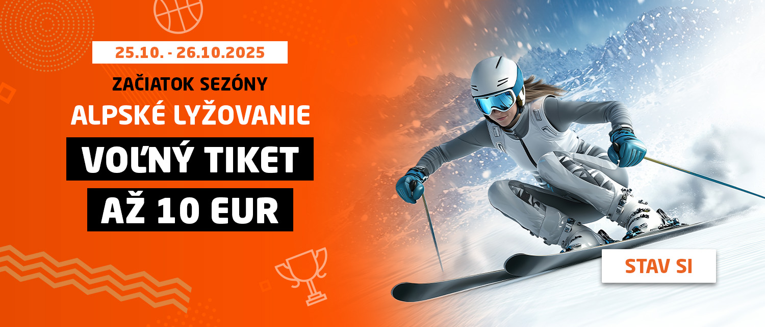 Začiatok sezóny - Alpské lyžovanie s bonusom až 10 EUR