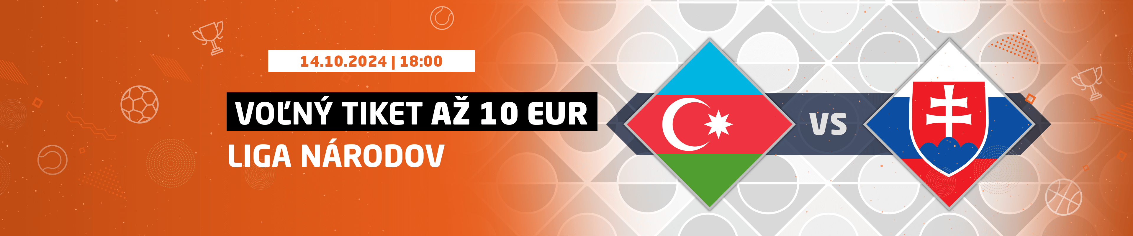 Azerbajdžan vs Slovensko - Voľný tiket až 10 EUR