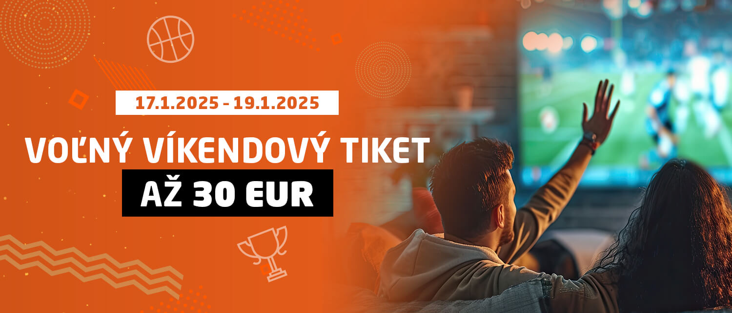 Voľný víkendový tiket až 30 EUR