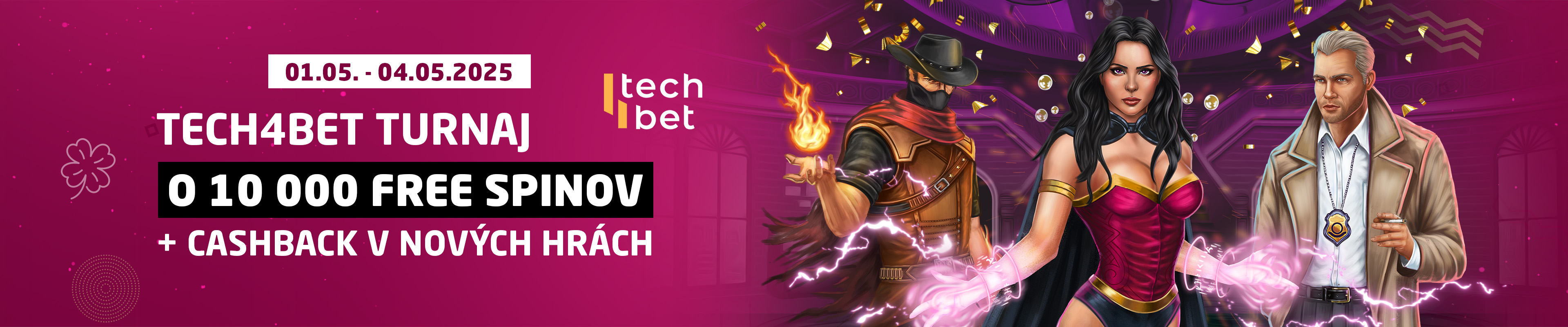 TECH4BET turnaj o 10000 free spinov